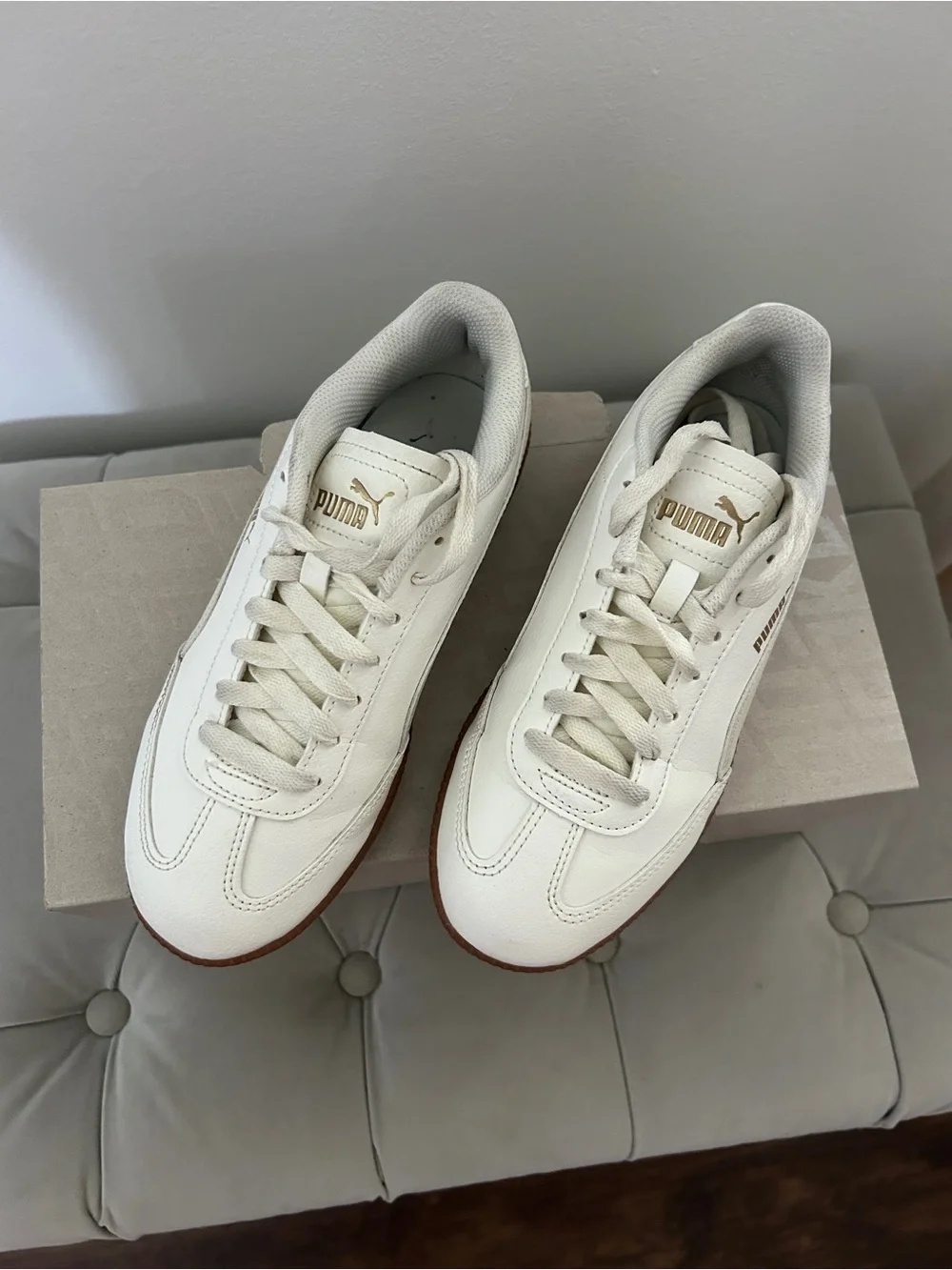 PUMA Women’s Classic Cream Sneakers | Casual Minimalist